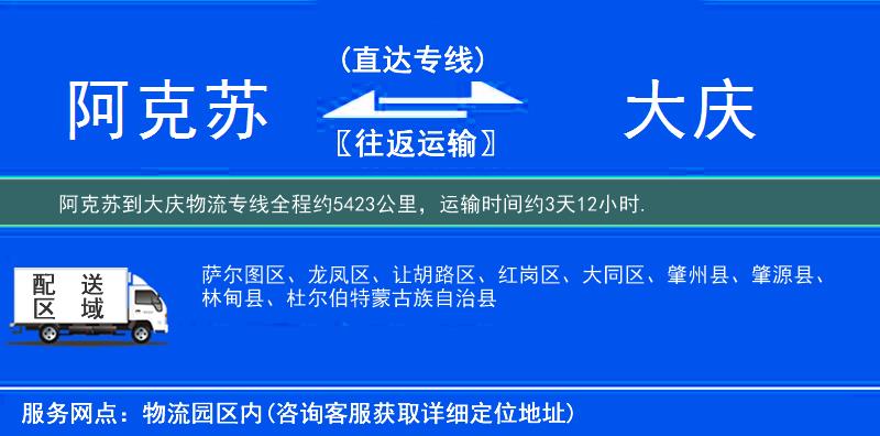 阿克蘇到物流專(zhuān)線