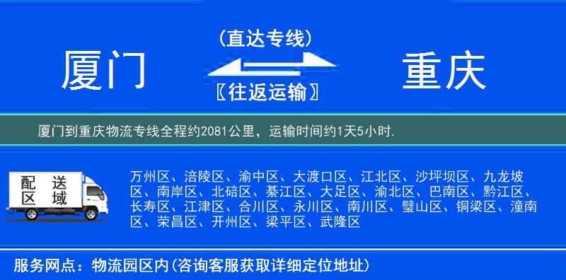 廈門到物流專線