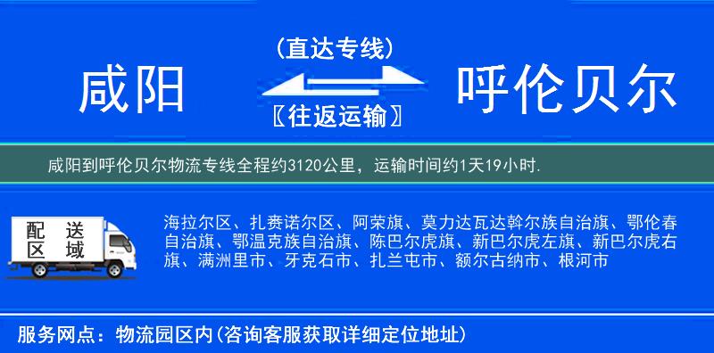 咸陽(yáng)到物流專線