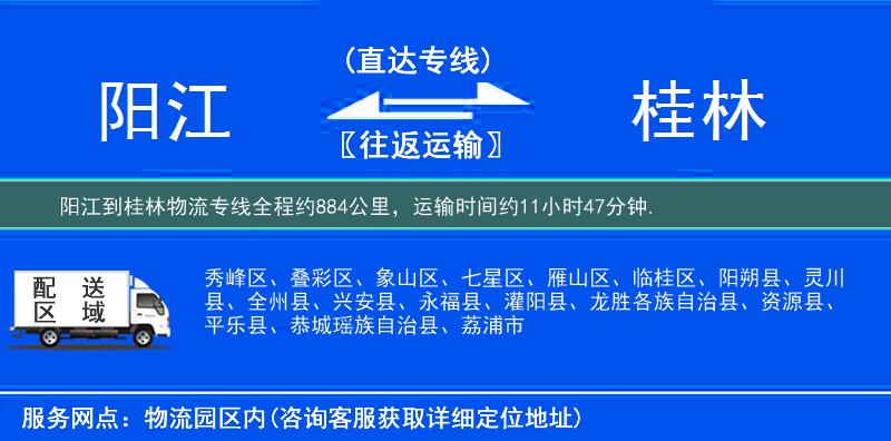 陽(yáng)江到物流專(zhuān)線(xiàn)